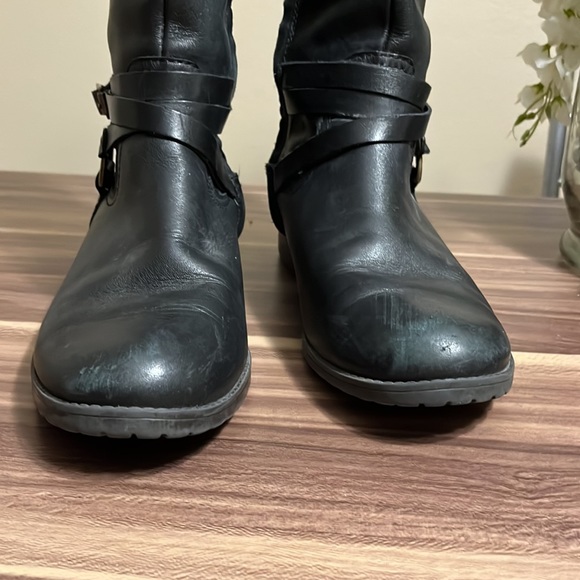 Ralph Lauren, Savion black and brown leather riding boots - Picture 10 of 14